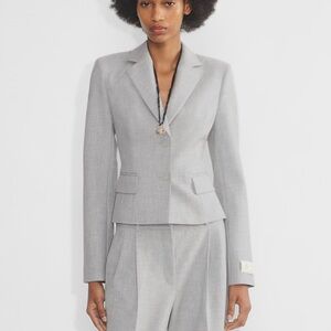 Aritzia Babaton Curate Blazer (re)Essential Heather Chrome